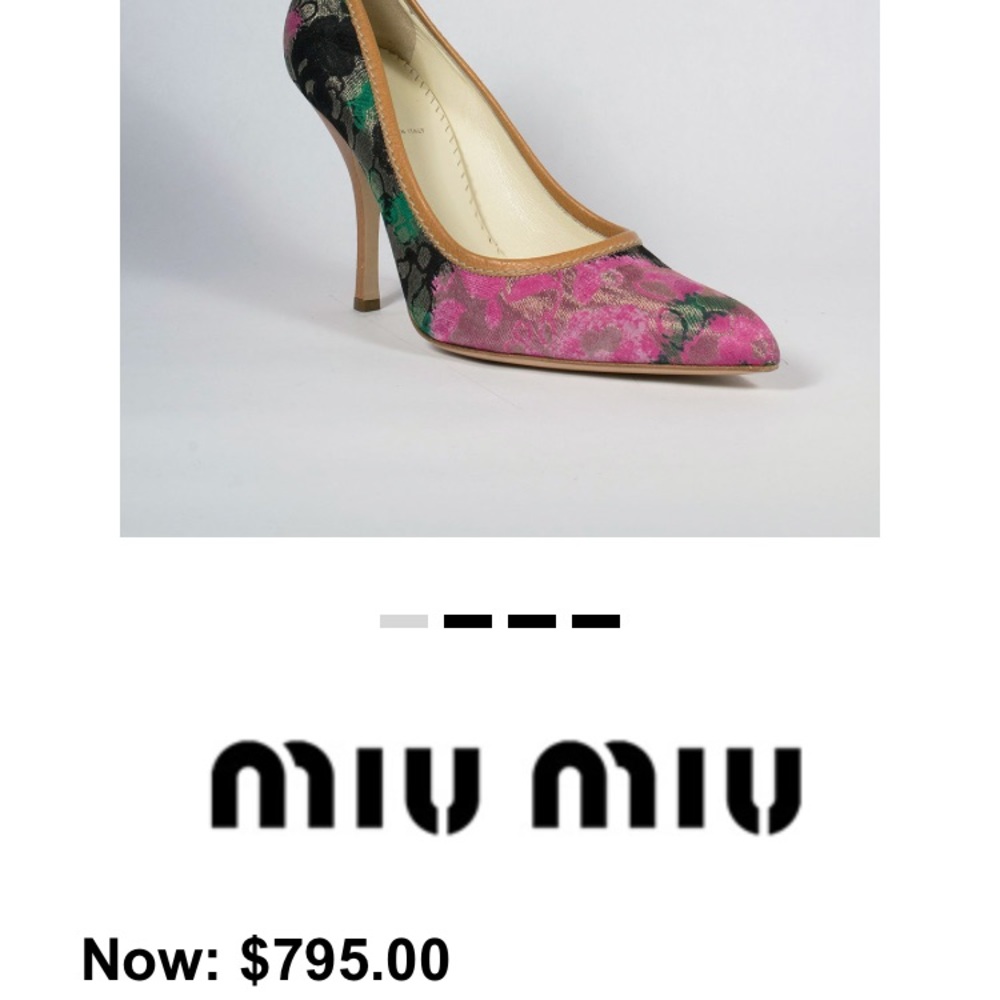 Miu Miu Floral Pumps🐰 - Picture 5 of 7